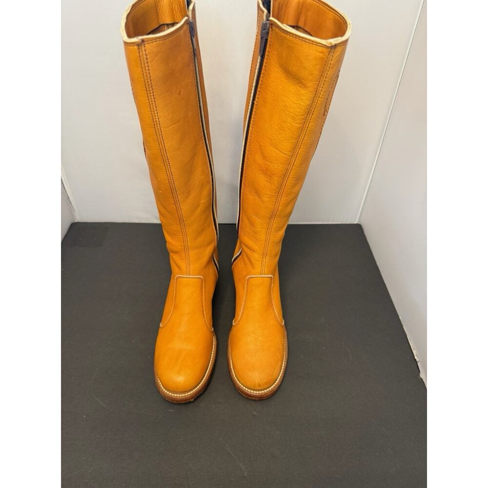 Vintage Frye Campus Boots 1970s Light Tan Size 7B Never Treated Excellent Cond. - Picture 4 of 16